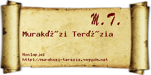 Muraközi Terézia névjegykártya