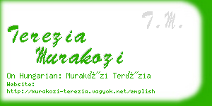 terezia murakozi business card